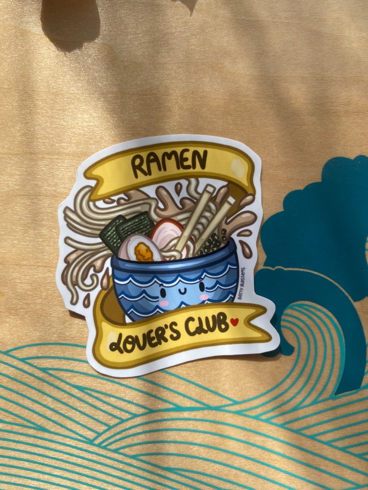 Ramen Lovers Club vinyl sticker (medium)