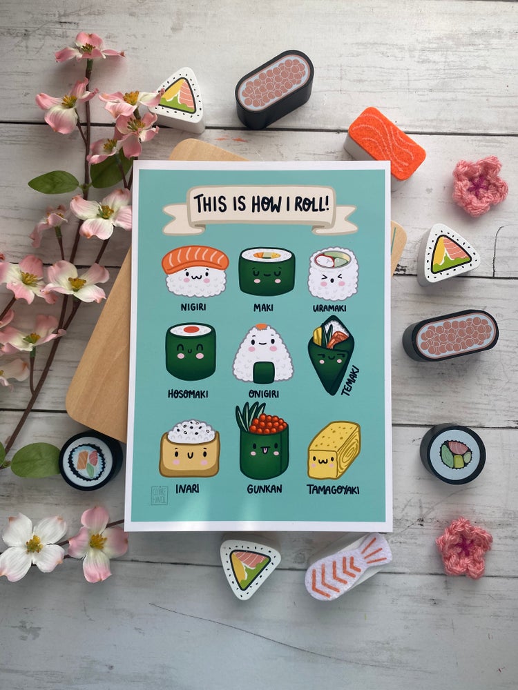 ‘This is How I Roll’ Sushi print