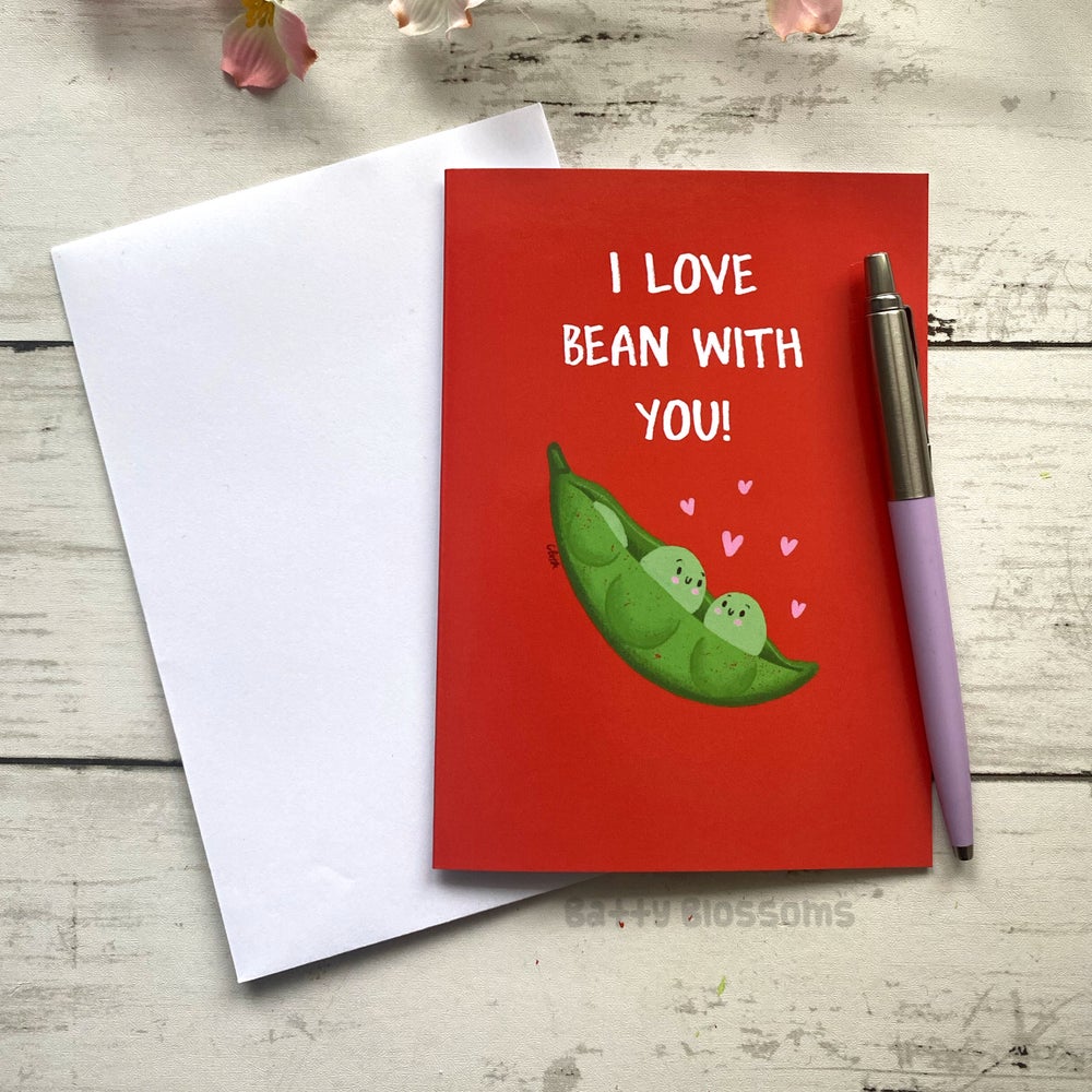 ‘I Love Bean With You’ edamame card