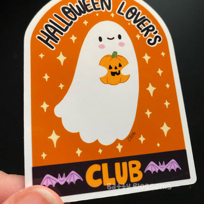 Halloween Lover's Club sticker (large)
