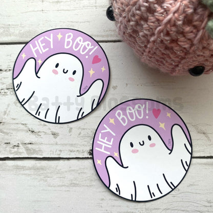 Hey Boo sticker (large)