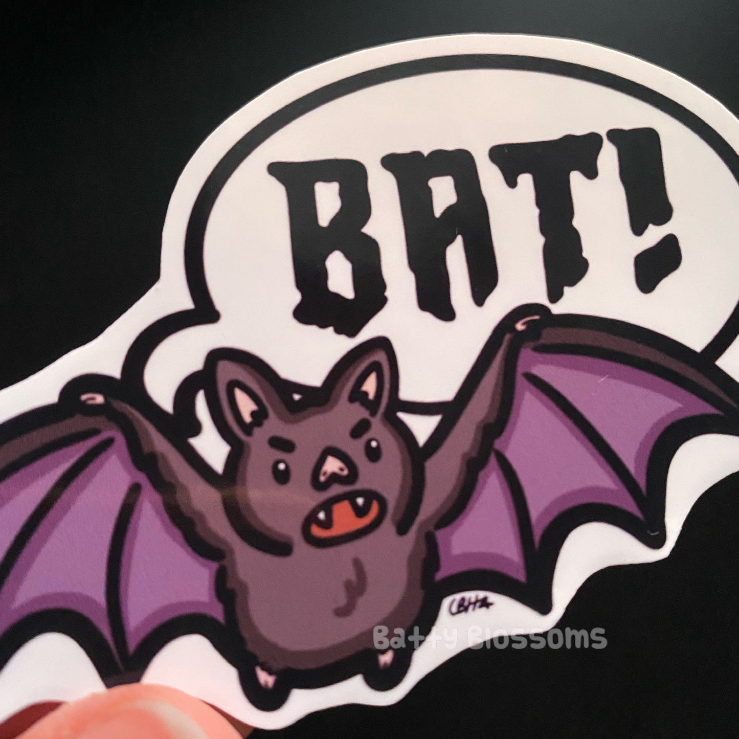 Bat! Lazlo sticker (large)