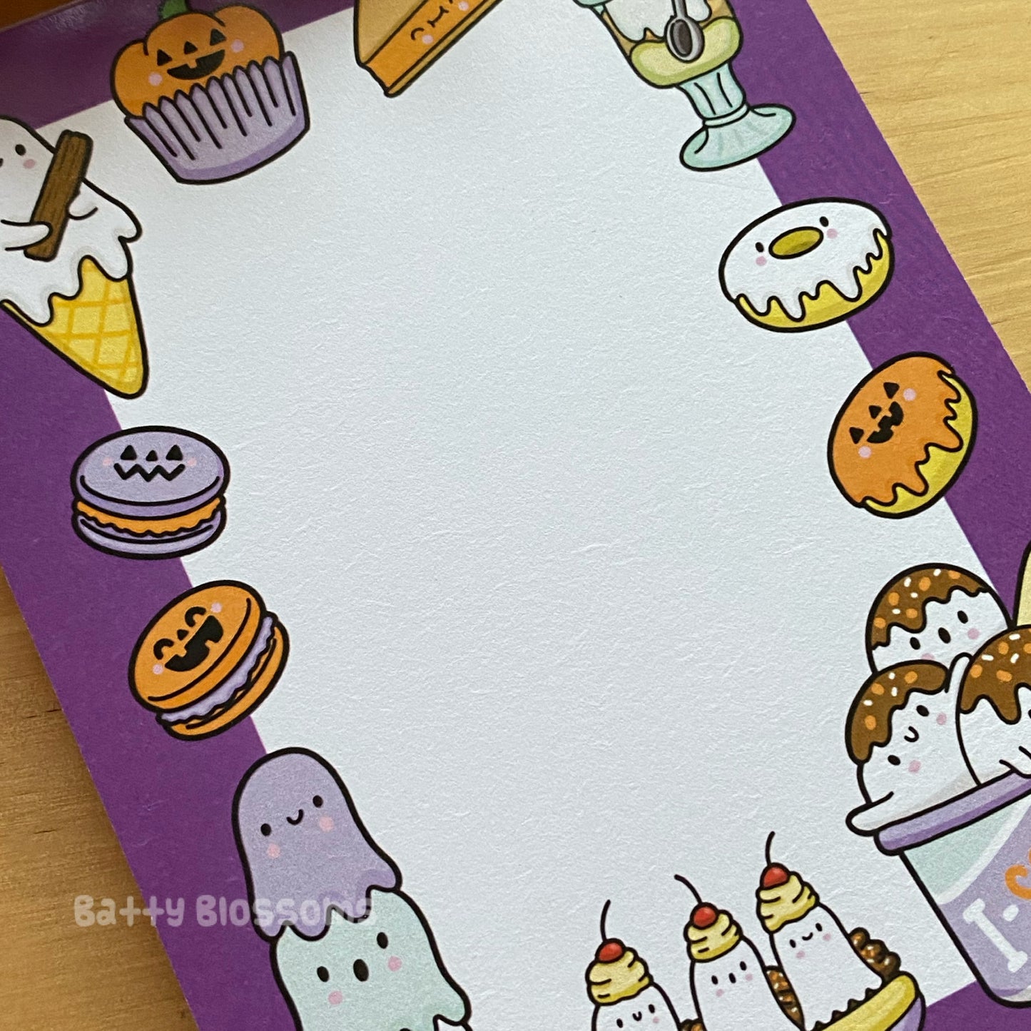 Spoopy Desserts notepad