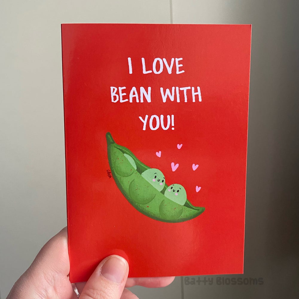 ‘I Love Bean With You’ edamame card