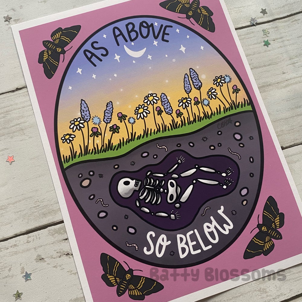 'As Above, So Below' Witchy Vibes Print