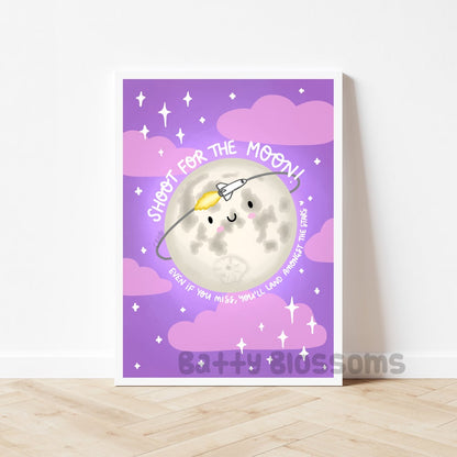 Shoot For the Moon print