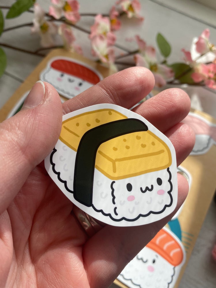 Cute Sushi vinyl stickers (medium)