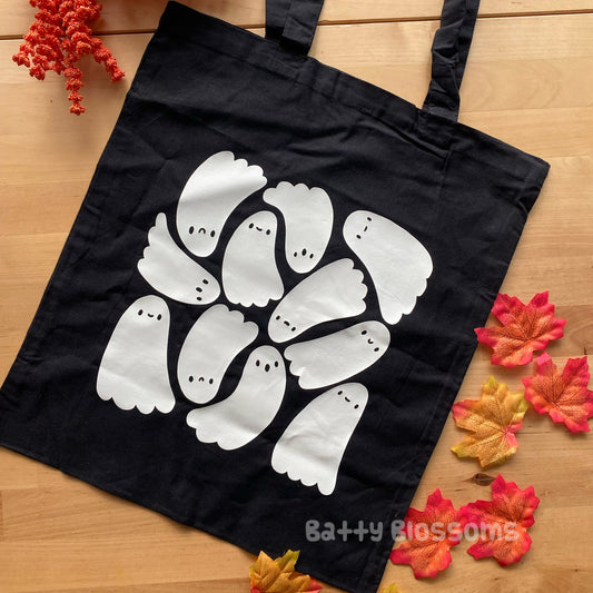 SECONDS Ghostie Gang Glow-in-the-Dark tote bag