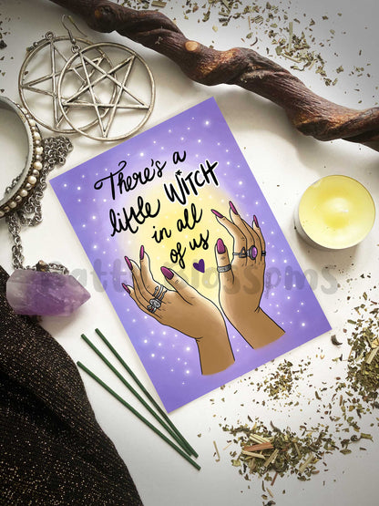 'A Little Witch In All Of Us' art print