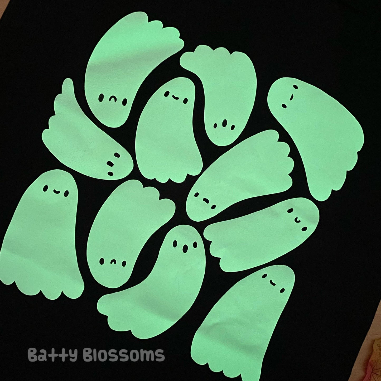 SECONDS Ghostie Gang Glow-in-the-Dark tote bag