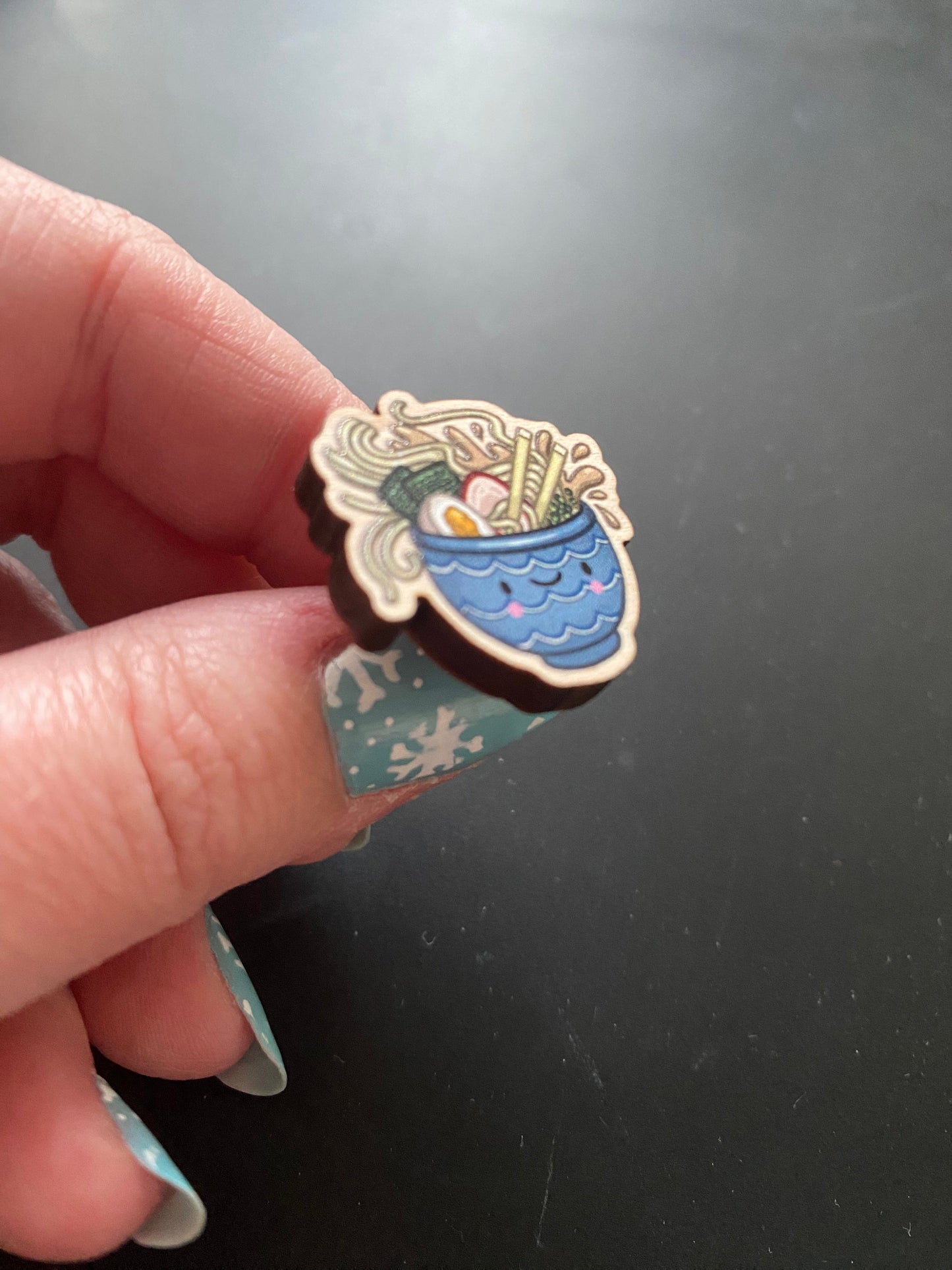 Ramen Lover's Club wooden pin
