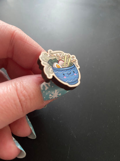 Ramen Lover's Club wooden pin