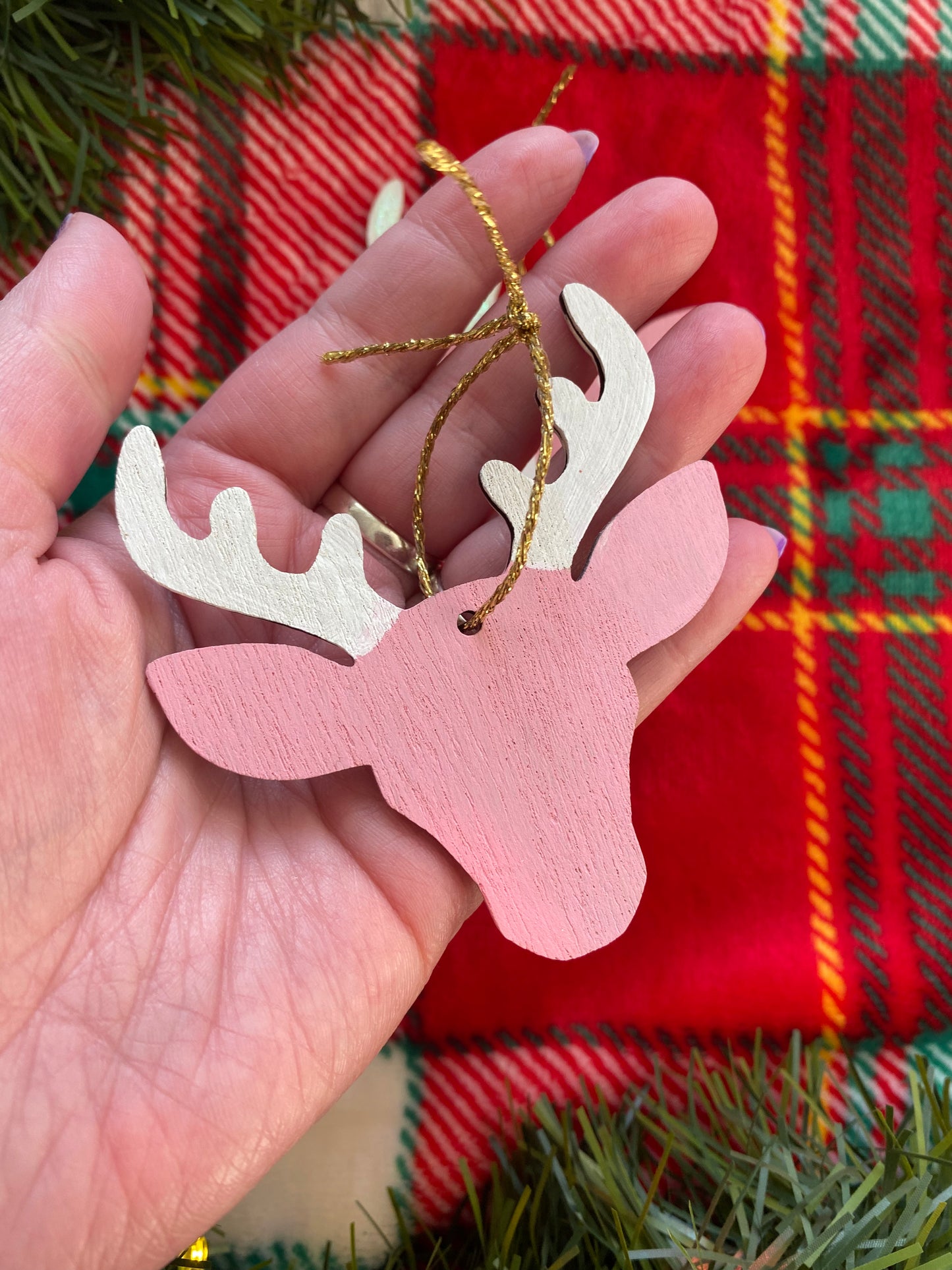 Kawaii Reindeer Tree Decoration