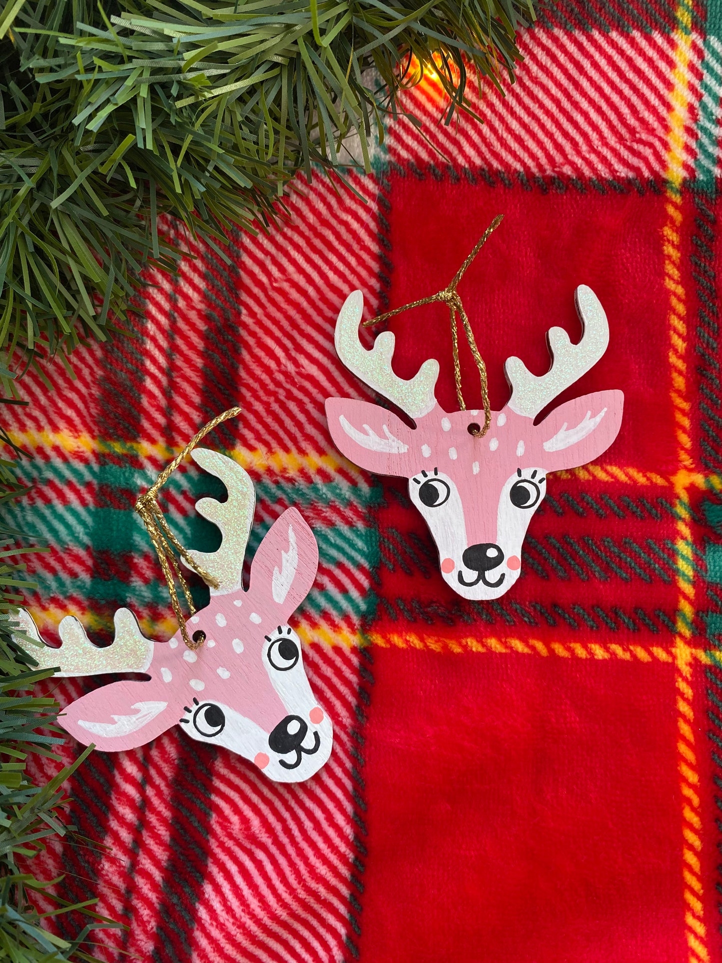 Kawaii Reindeer Tree Decoration