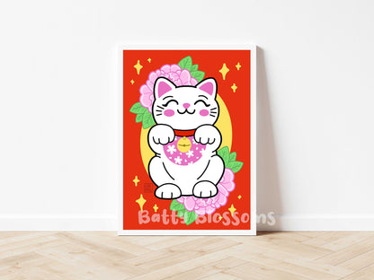 Lucky Cat Print