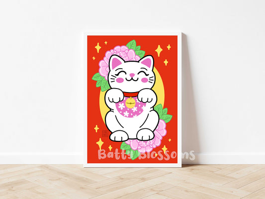 Lucky Cat Print