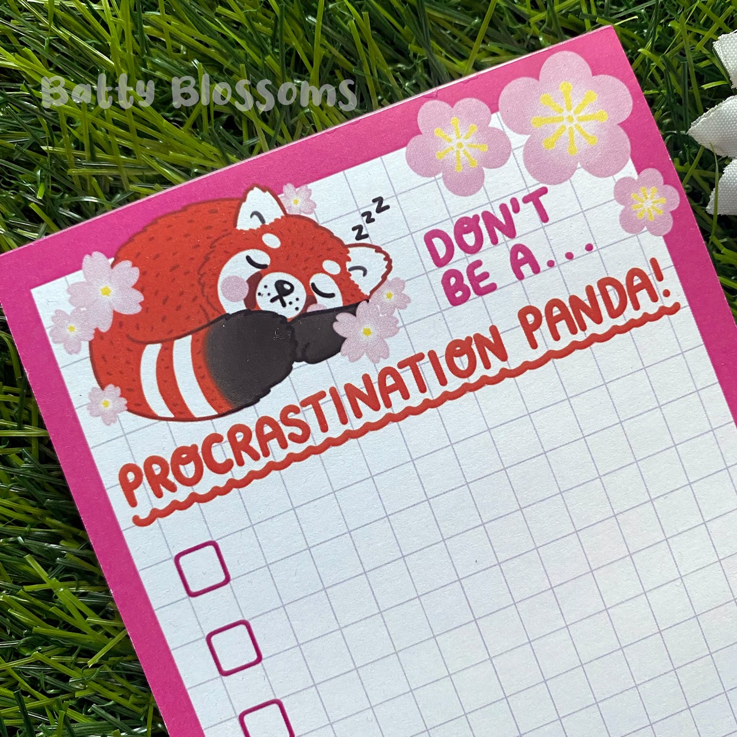 Procrastination Panda list pad
