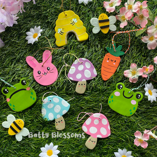 Kawaii Clay Easter decorations