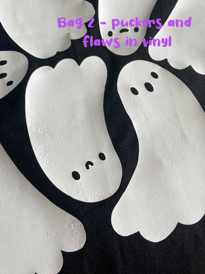 SECONDS Ghostie Gang Glow-in-the-Dark tote bag