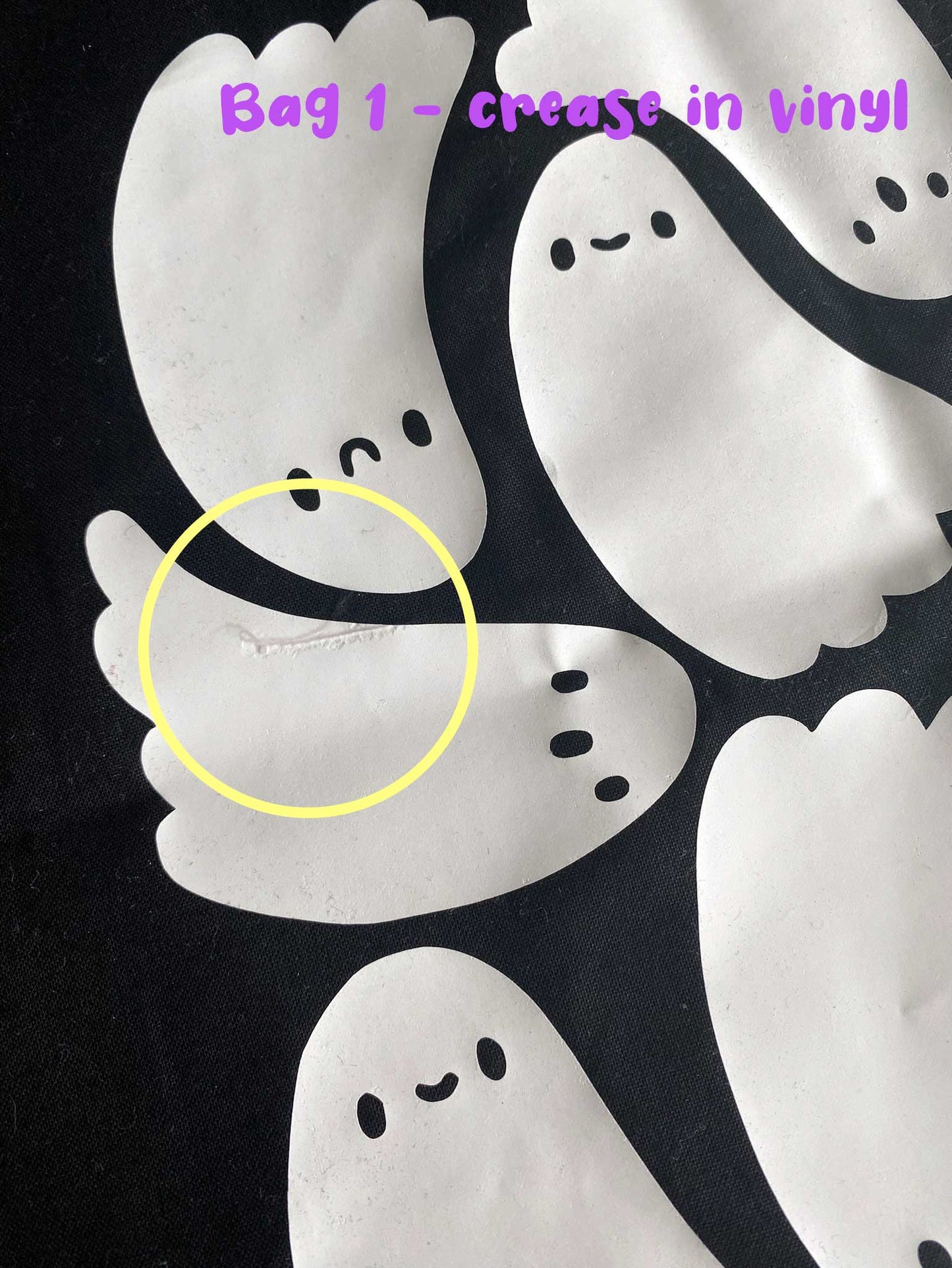 SECONDS Ghostie Gang Glow-in-the-Dark tote bag