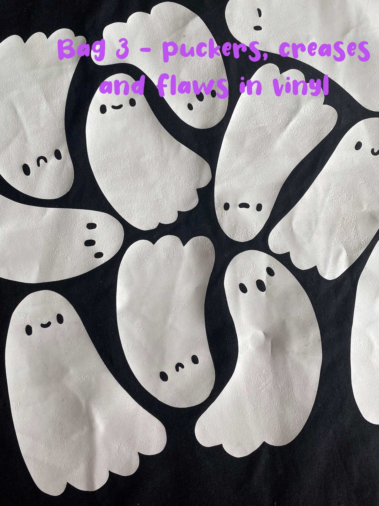 SECONDS Ghostie Gang Glow-in-the-Dark tote bag