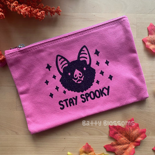 Stay Spooky zip-up pouch